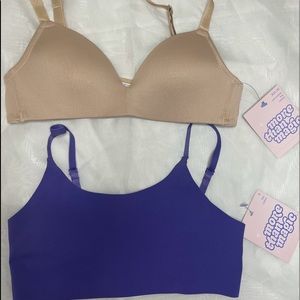 More than Magic Purple & Tan Bra Bundle Size Small